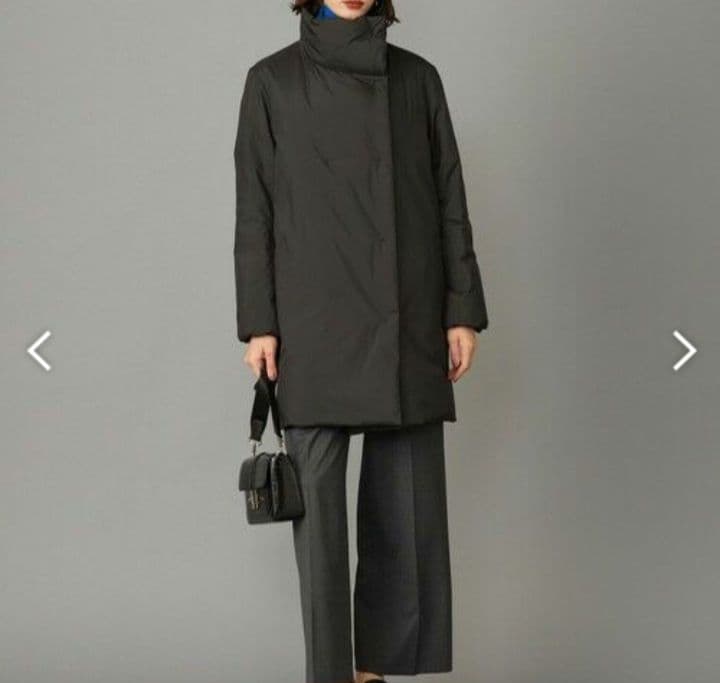 wabisuki様アイシービー ADSダウン スタンドカラーコート 黒 4