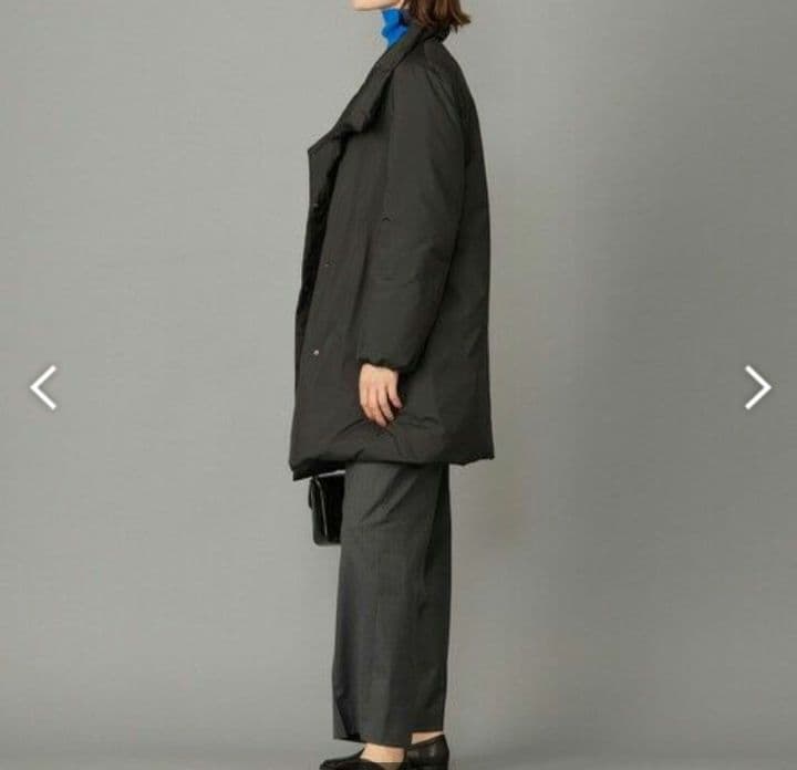 wabisuki様アイシービー ADSダウン スタンドカラーコート 黒 4