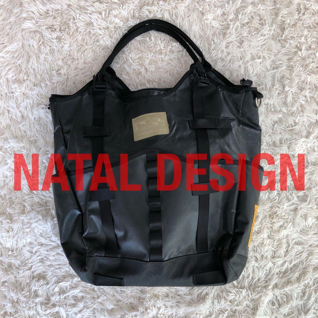 NATAL DESIGN　2WAYトートバッグリュックブラック黒ネイタルデザイン