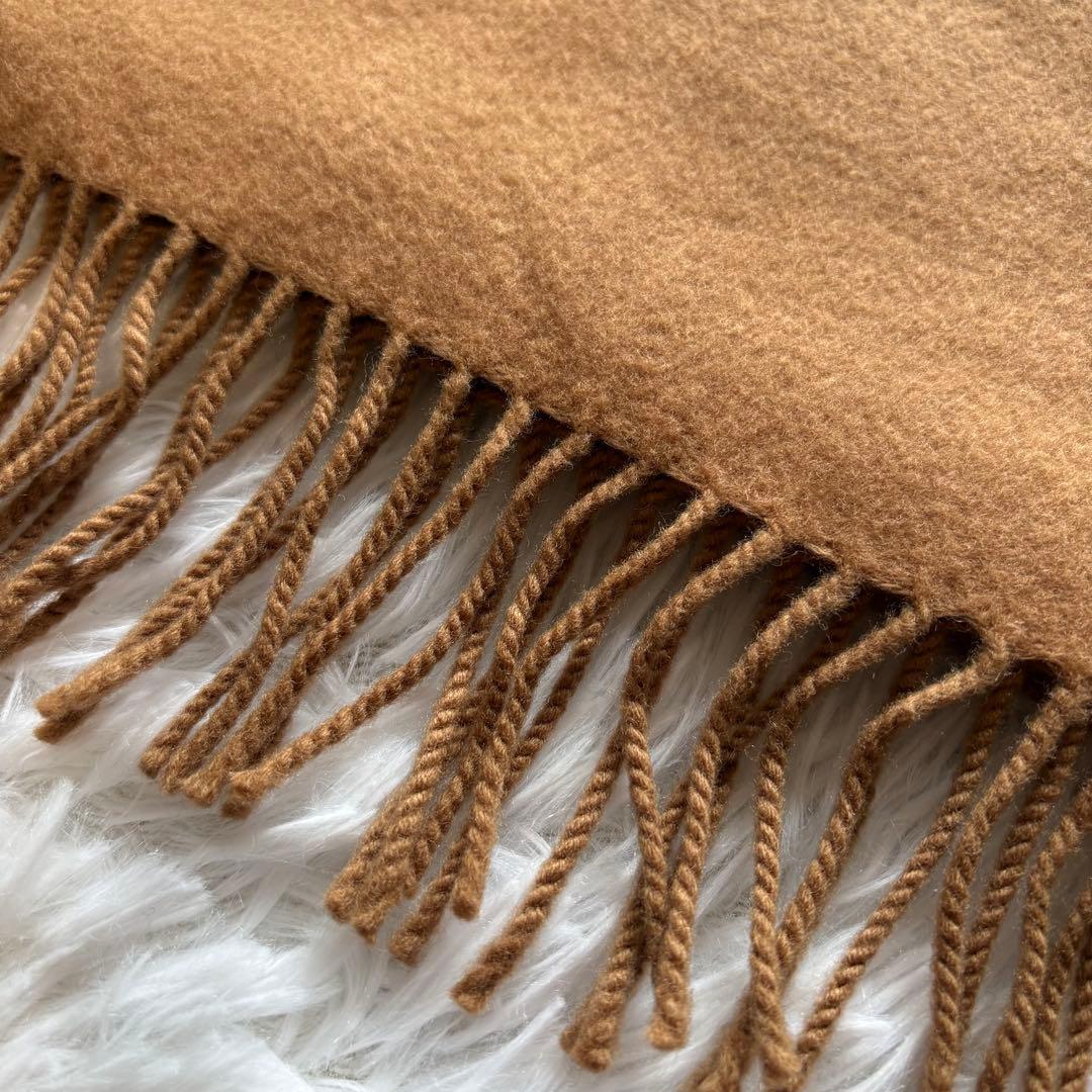 イヴサンローラン ヒョウ柄 レオパード 大判マフラー キャメル カシミヤ混