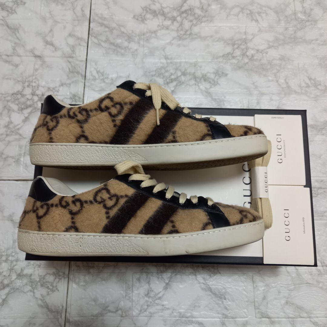 GUCCI スニーカー ベージュ/ブラック