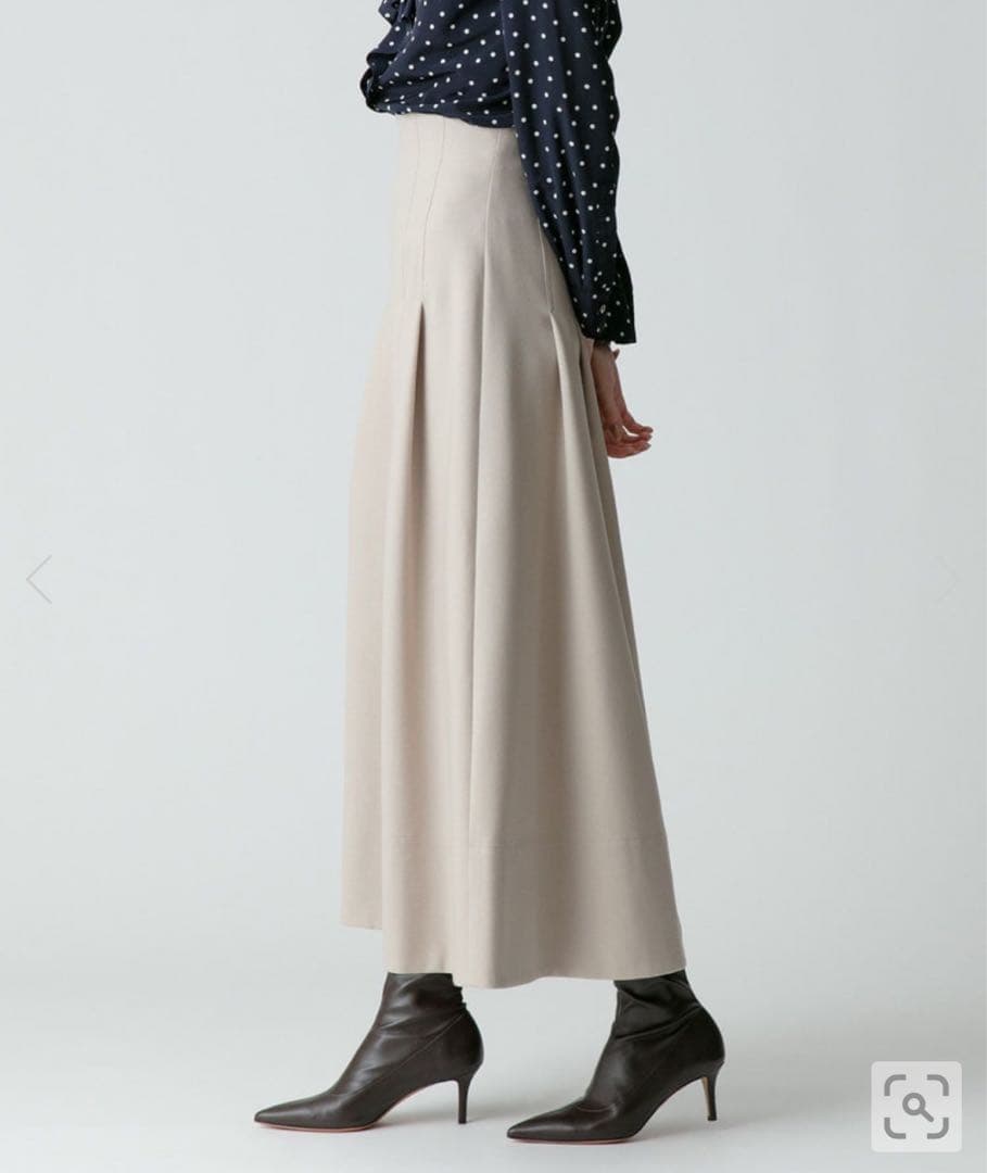 アルアバイル allureville ポリエステル調フランネルフレアスカート