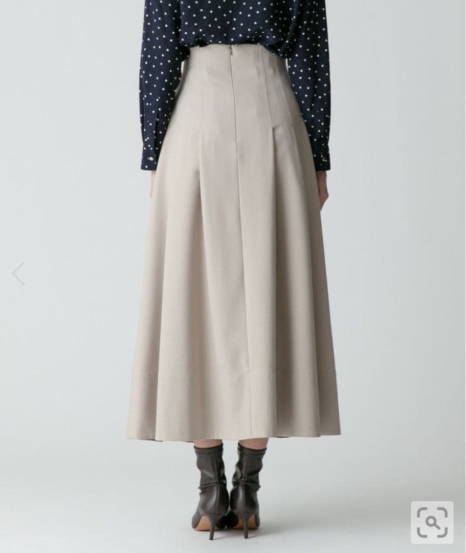 アルアバイル allureville ポリエステル調フランネルフレアスカート