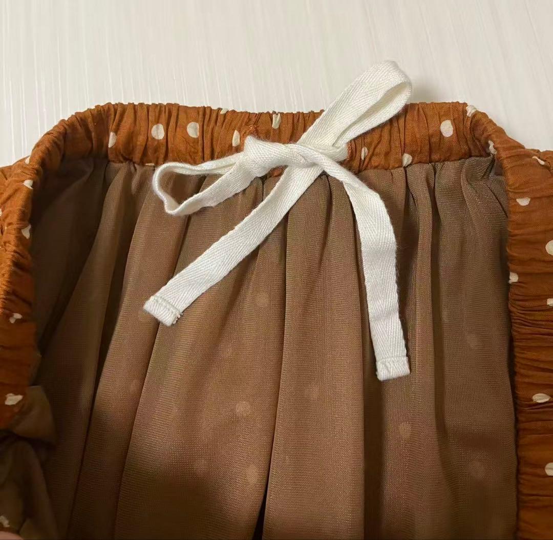 BEARDSLEYドットパッチワークスカート