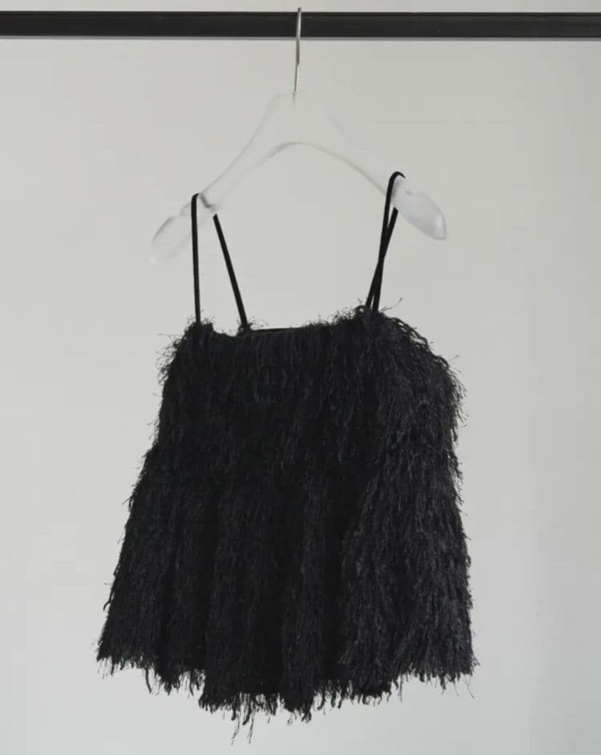 トップス anuke Backopen Feather Camisole