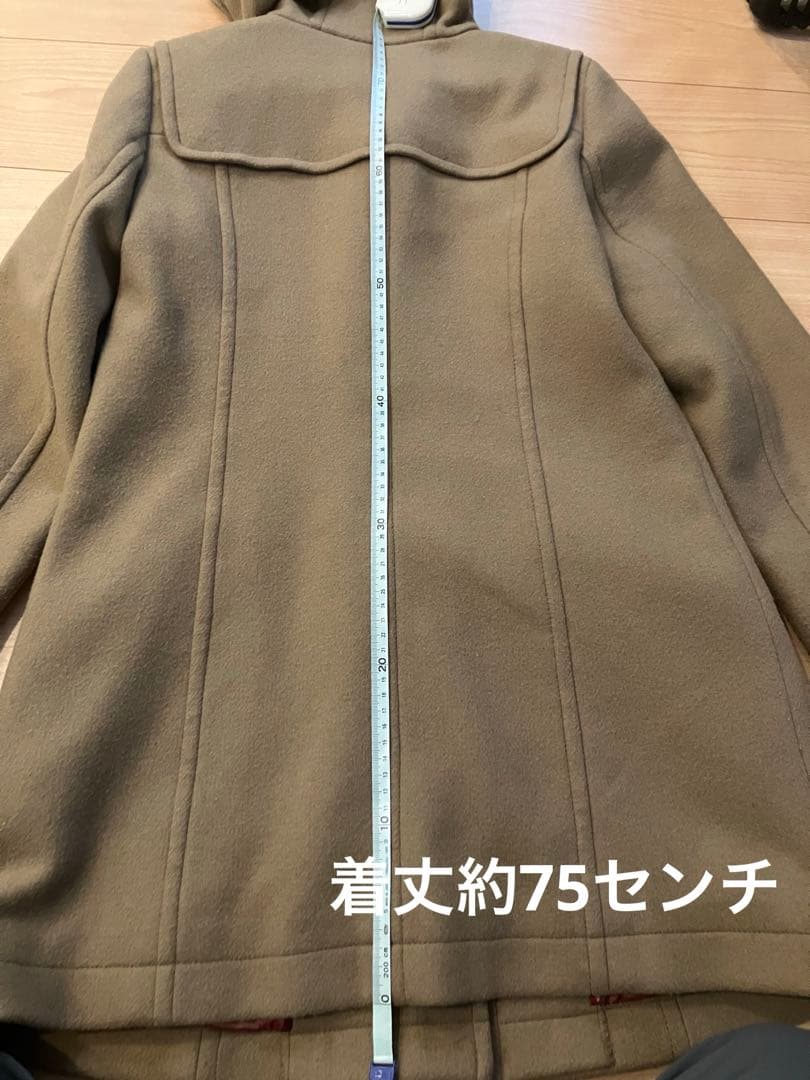 【美品】ブルーレーベル　ベージュ ダッフルコート フード付き