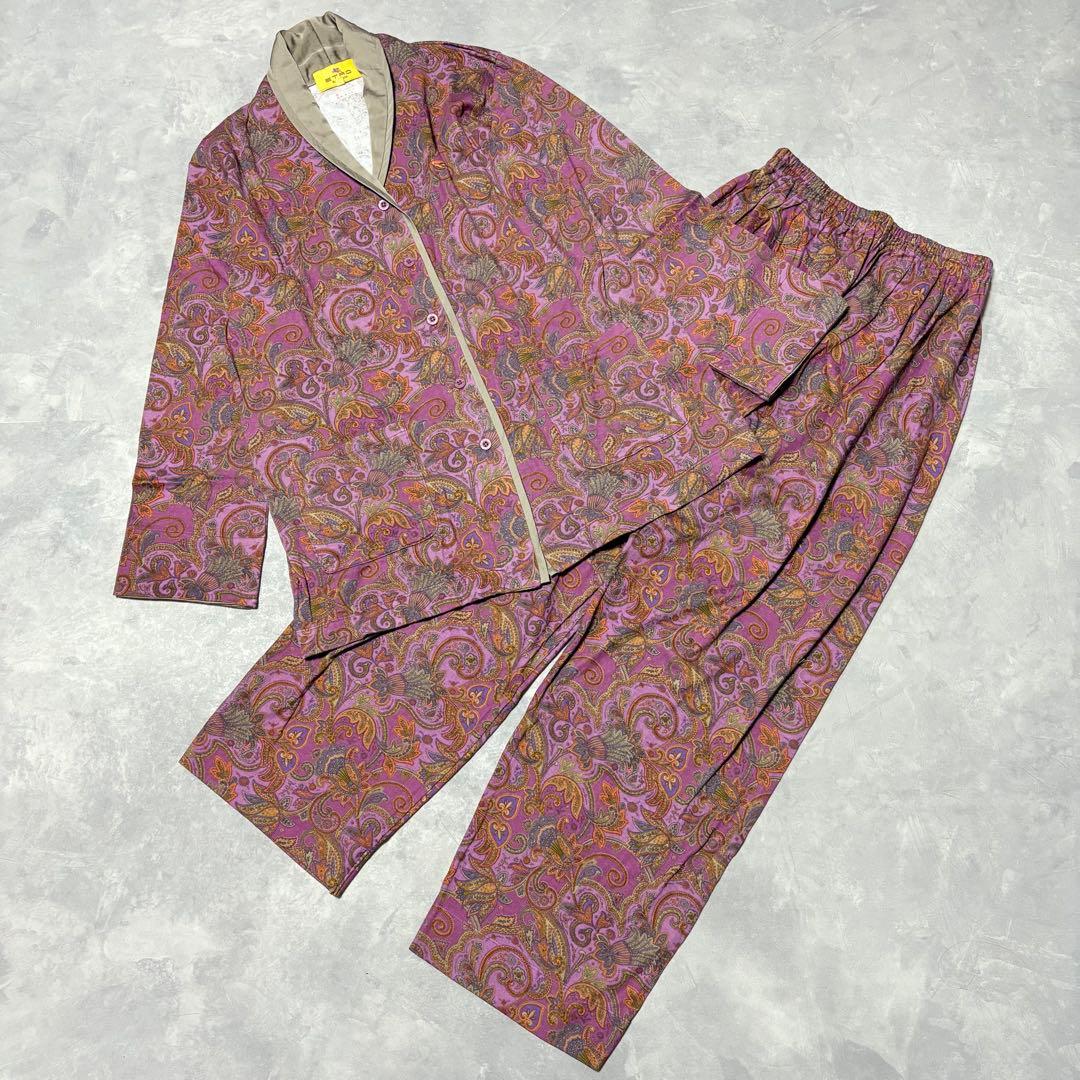 【未使用】エトロ ETRO 西川産業 パジャマ 上下セット ペイズリー