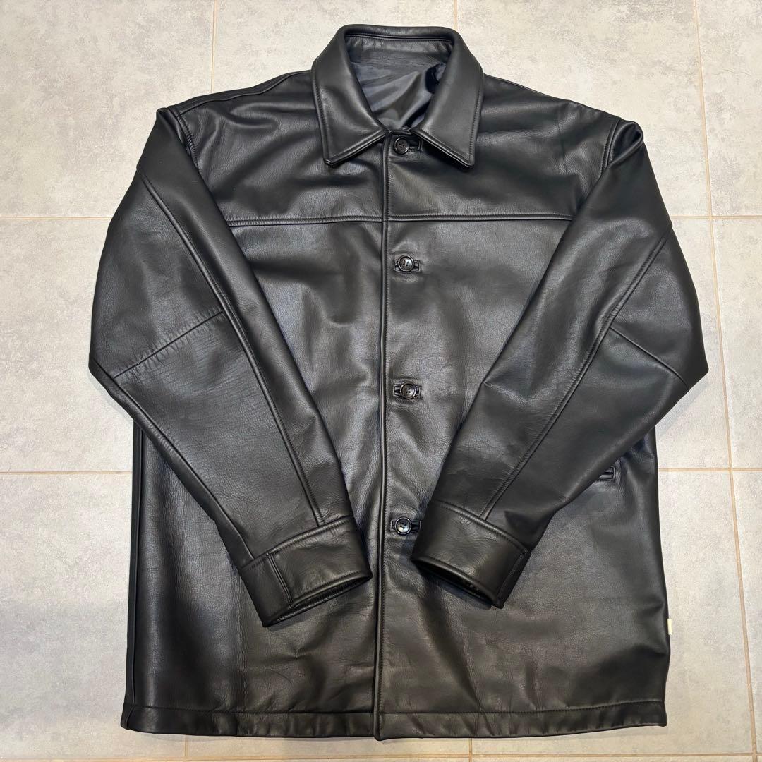 ジャケット・アウター OVY Waterproof Calf Leather Car Coat M