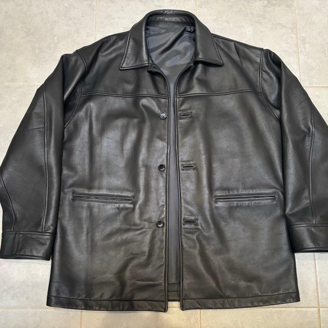 ジャケット・アウター OVY Waterproof Calf Leather Car Coat M
