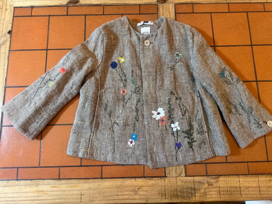♡ 45rpm 綿麻ツイード刺繍のジャケット♡