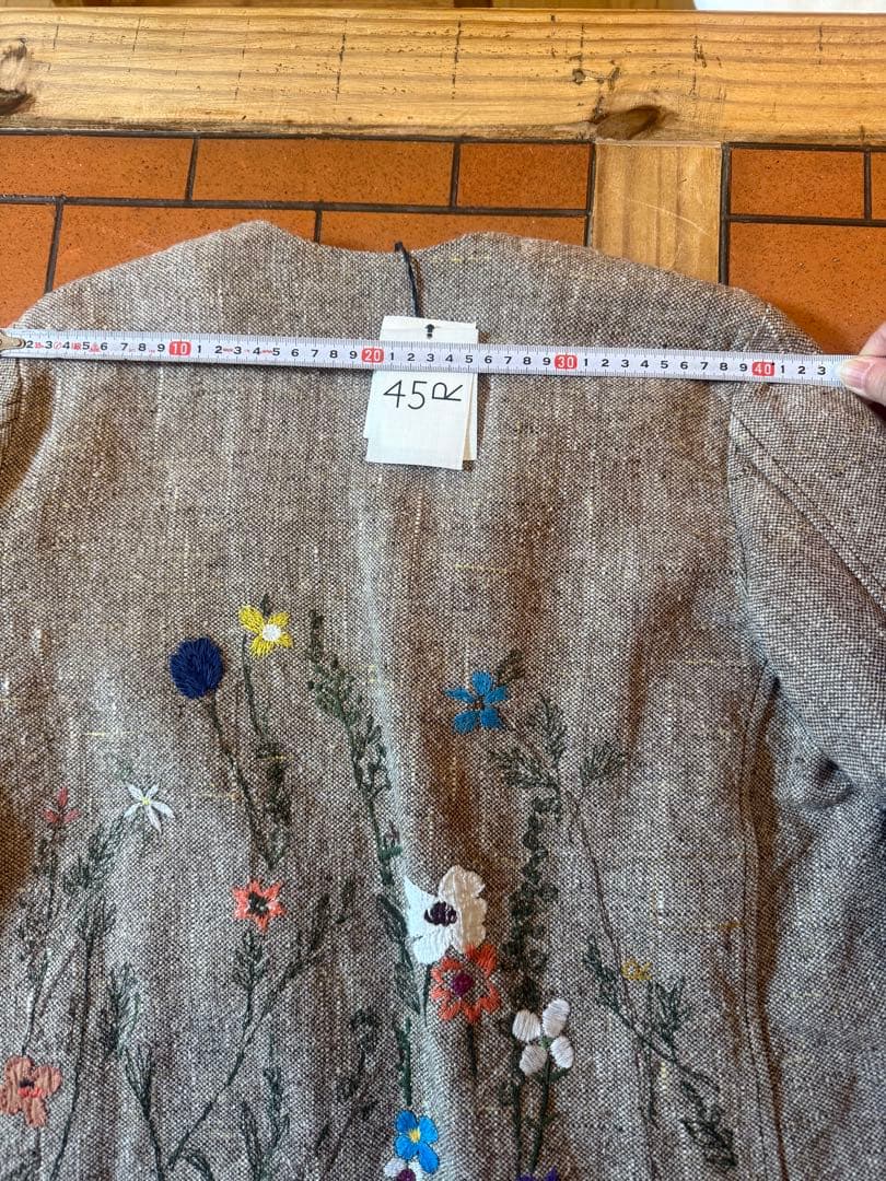 ♡ 45rpm 綿麻ツイード刺繍のジャケット♡