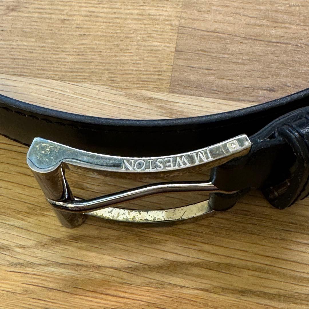 J.M. Weston 黒 レザー ベルト