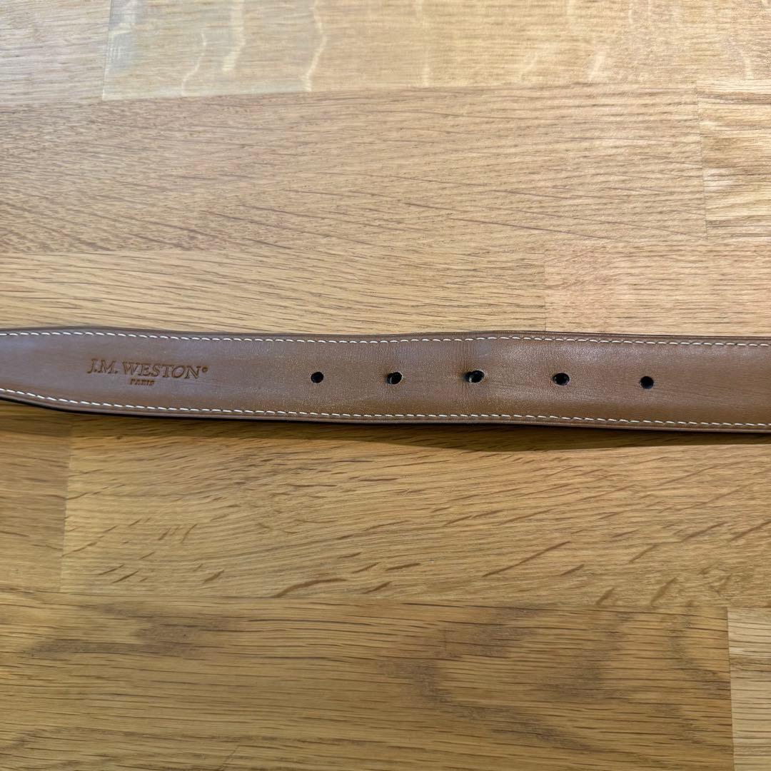 J.M. Weston 黒 レザー ベルト