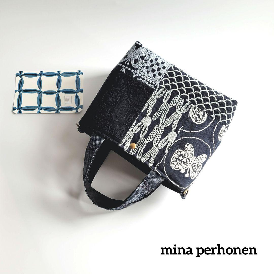 【訳有り品】ミナペルホネン　パッチワークシンプルトートバック