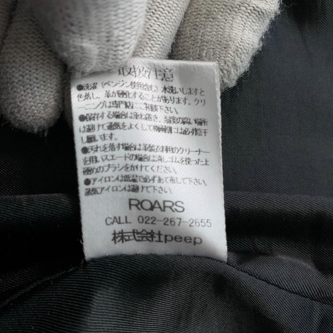 【美品】ロアーズオリジナル ダブル ライダースジャケット 牛革 M ブラック