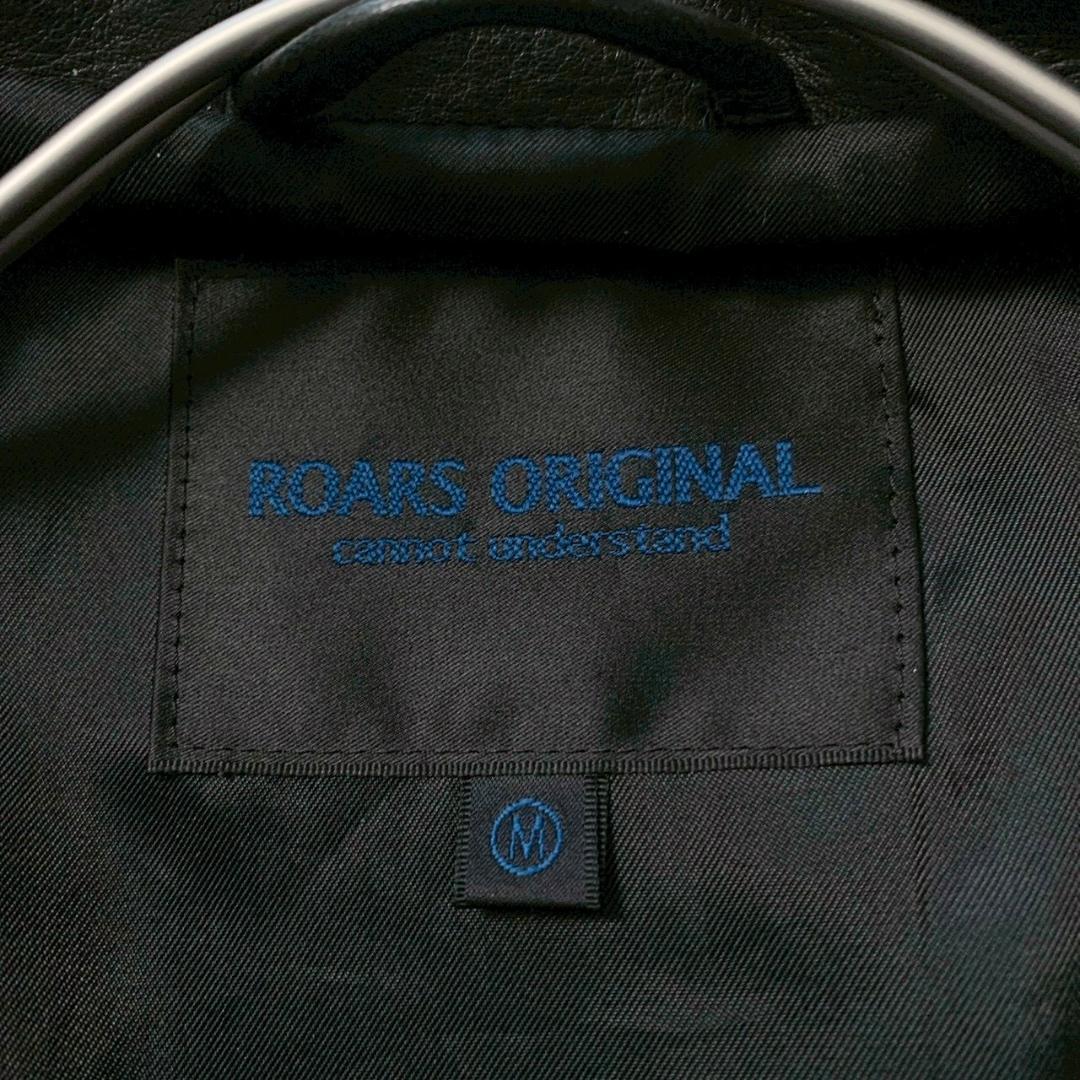 【美品】ロアーズオリジナル ダブル ライダースジャケット 牛革 M ブラック