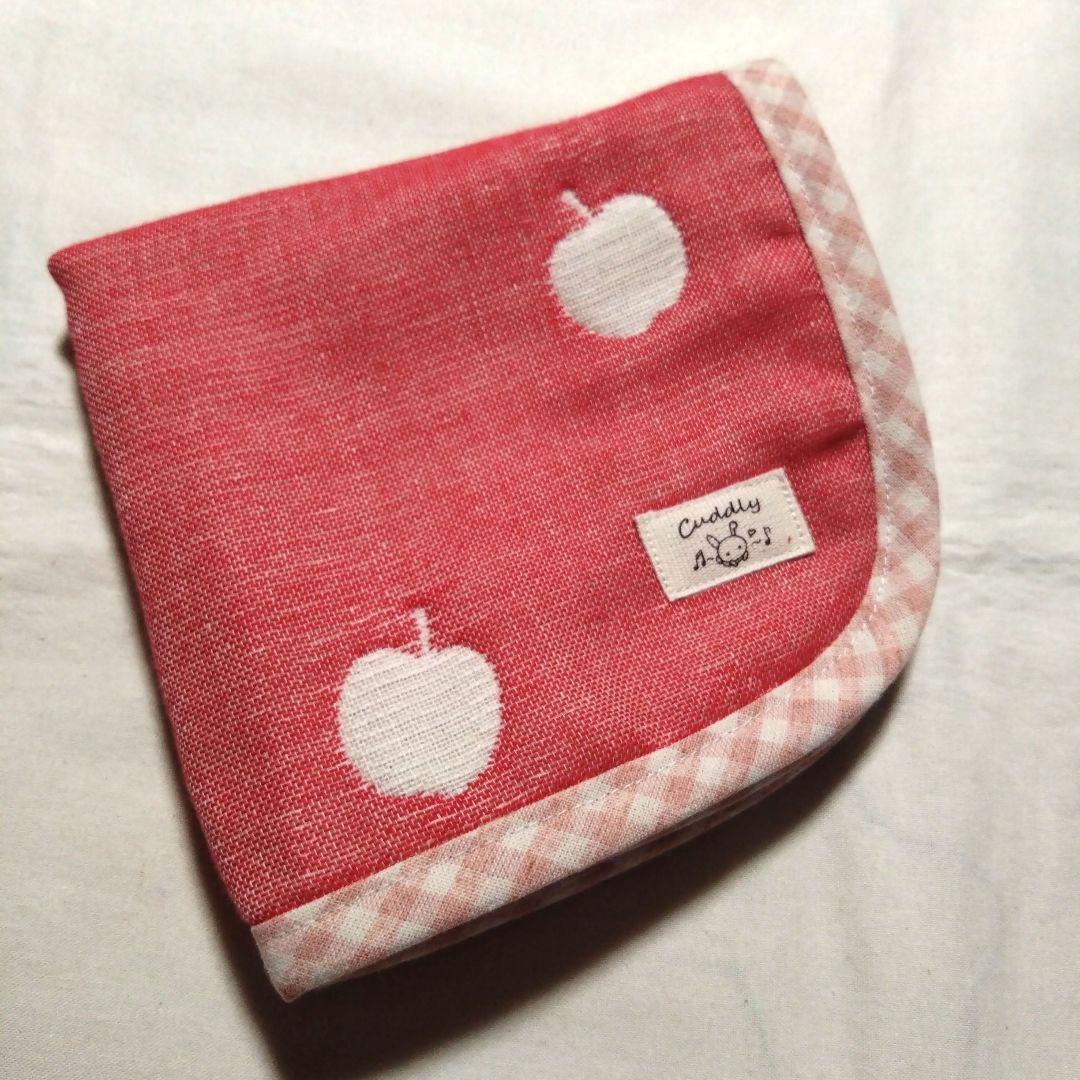 えっこ☆りんご☆6重ガーゼハンカチ タオル☆ハンドメイド