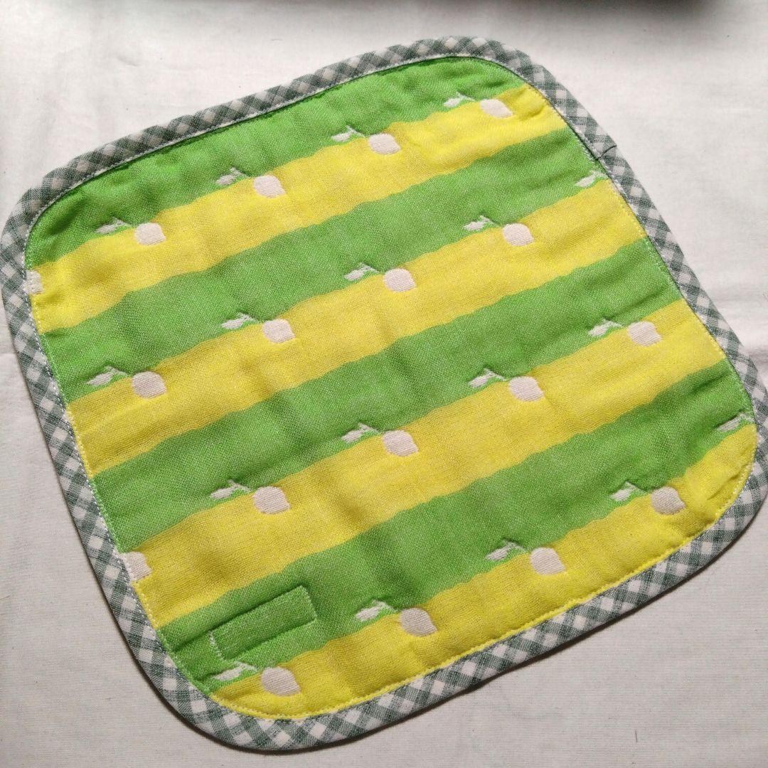 えっこ☆りんご☆6重ガーゼハンカチ タオル☆ハンドメイド