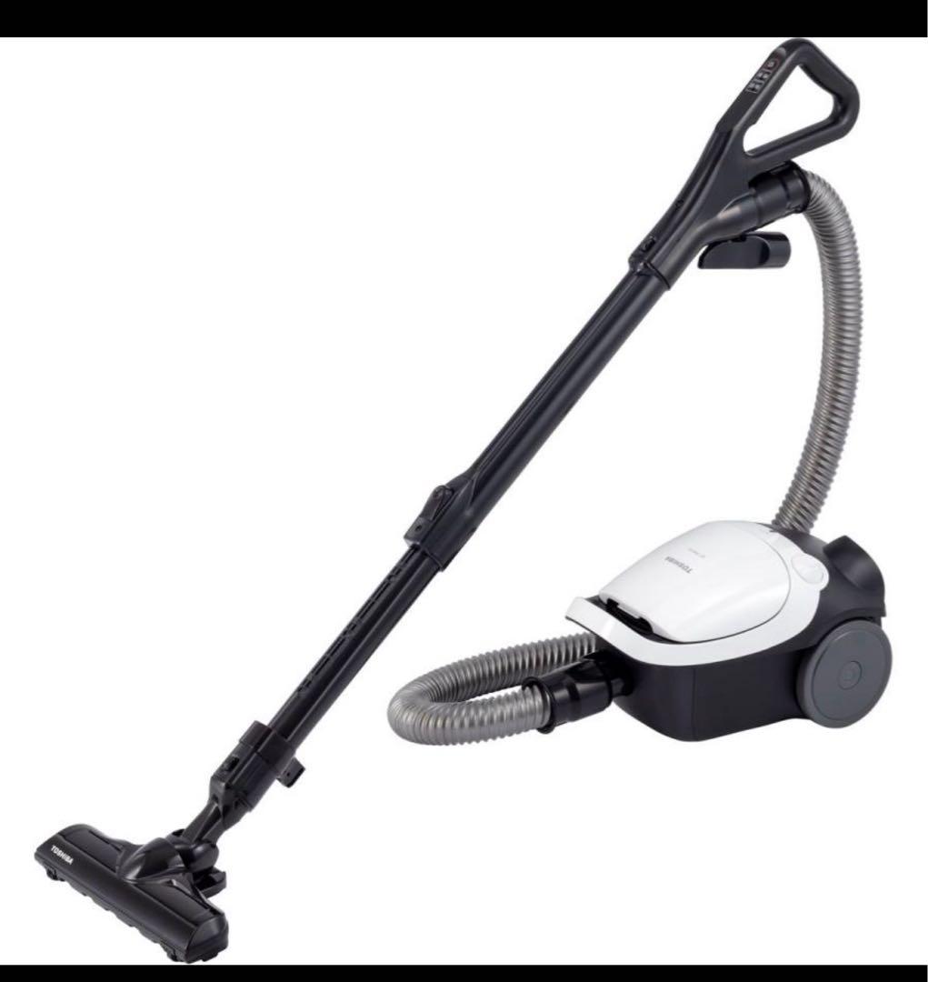 新品　東芝 掃除機 紙パック式 軽量コンパクト ホワイト VC-PH65A-W