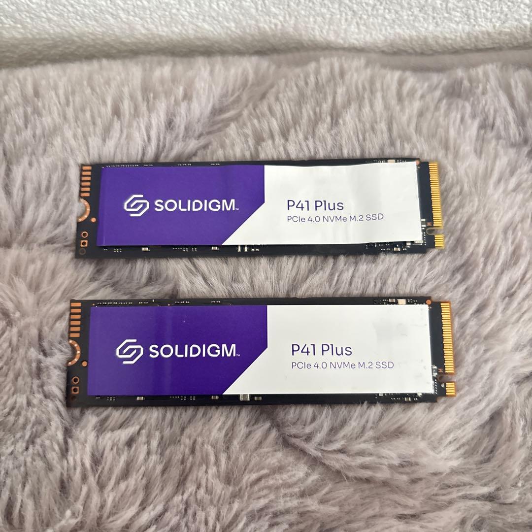 SOLIDIGM PCIe4 M2 NVMe SSD 2TB×2 P41Plus