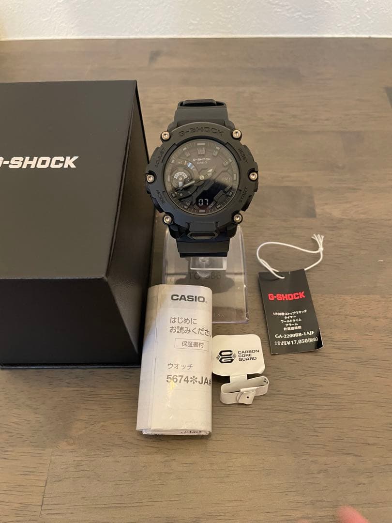 【完品美品】CASIO G-SHOCK GA-2200BB-1AJF ブラック
