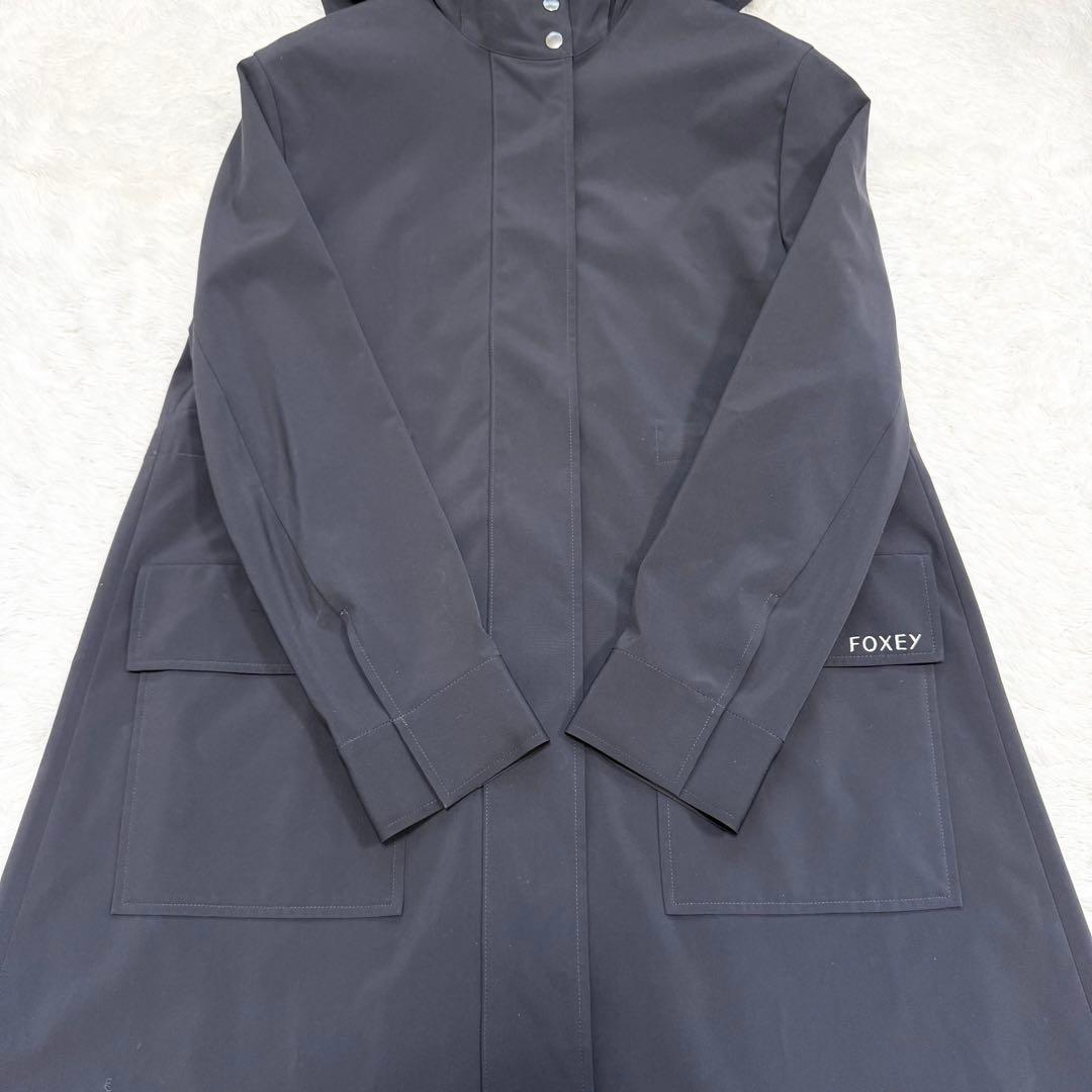 【美品✨】フォクシー　レインコートウォータープルーフ コート36 撥水