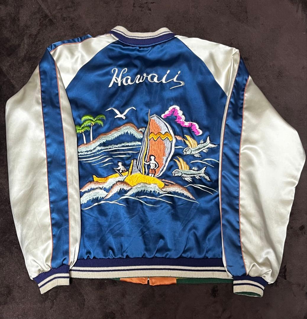 M品番 TAILOR東洋 青虎刺繍 ハワイ風景