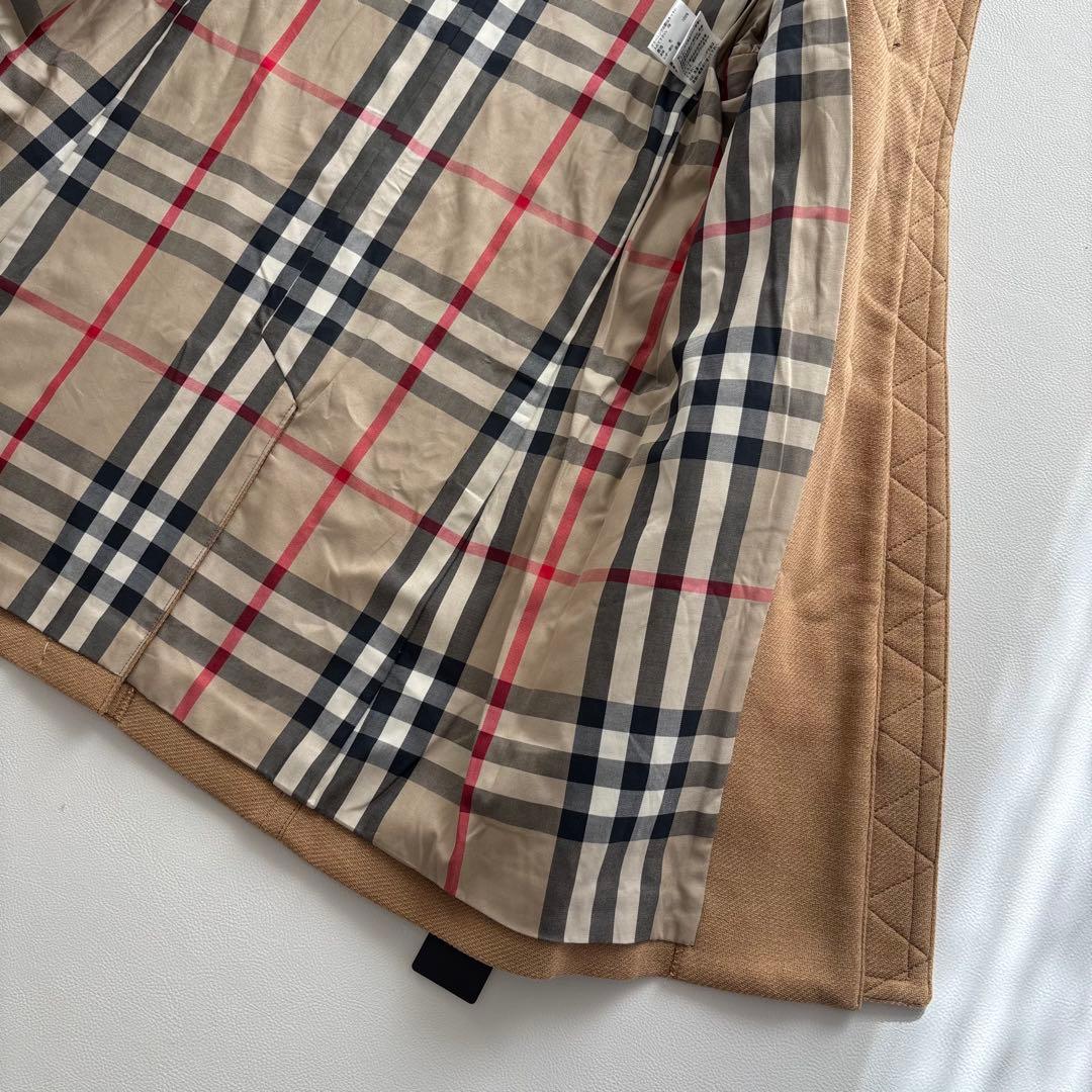 02438C 未使用品　バーバリーロンドン　ダッフルコート　ウール　ノバチェック