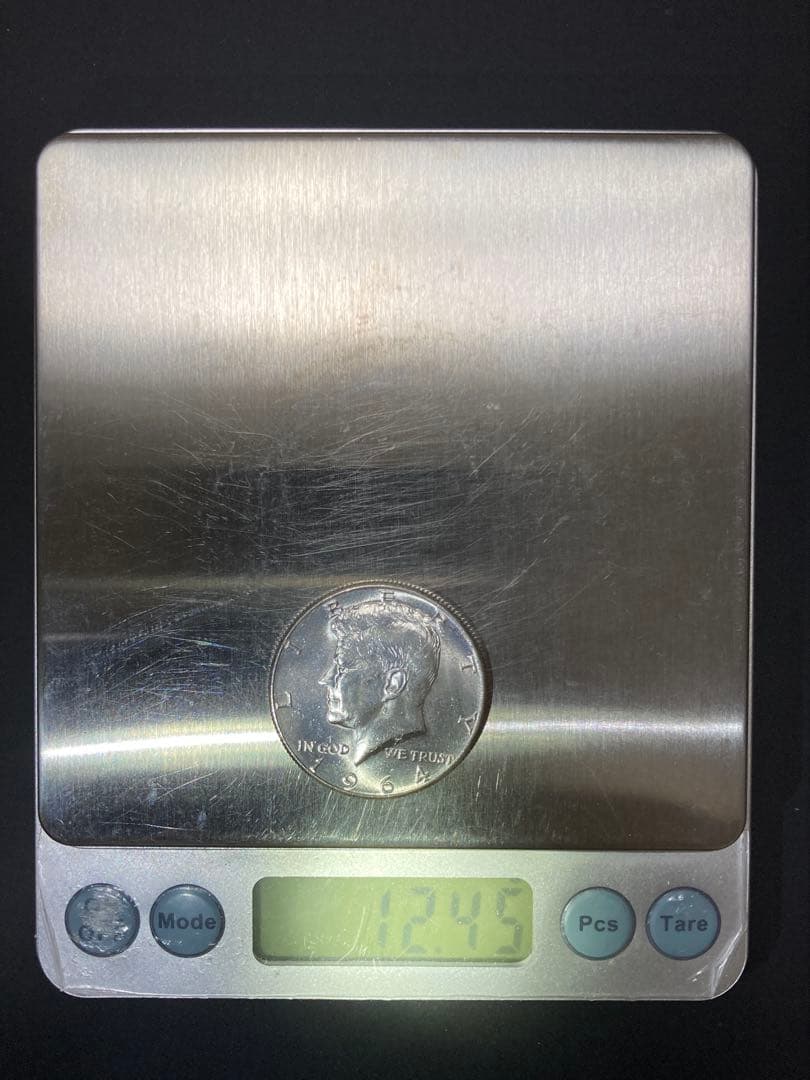 《アメリカ》ケネディハーフダラー銀貨3枚(1964年)