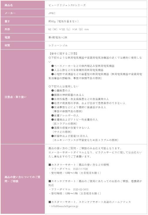 ビューテリジェンスFシリーズ　美顔器　新品