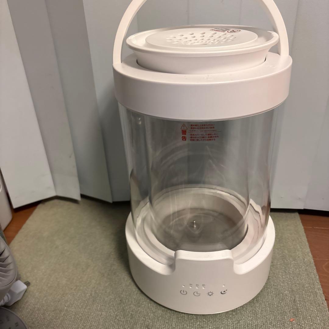 ハンドル付きガラス加湿器