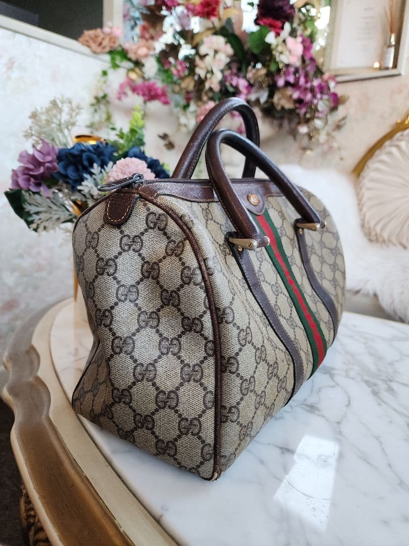 GUCCI グッチ ヴィンテージ ボストンバッグ