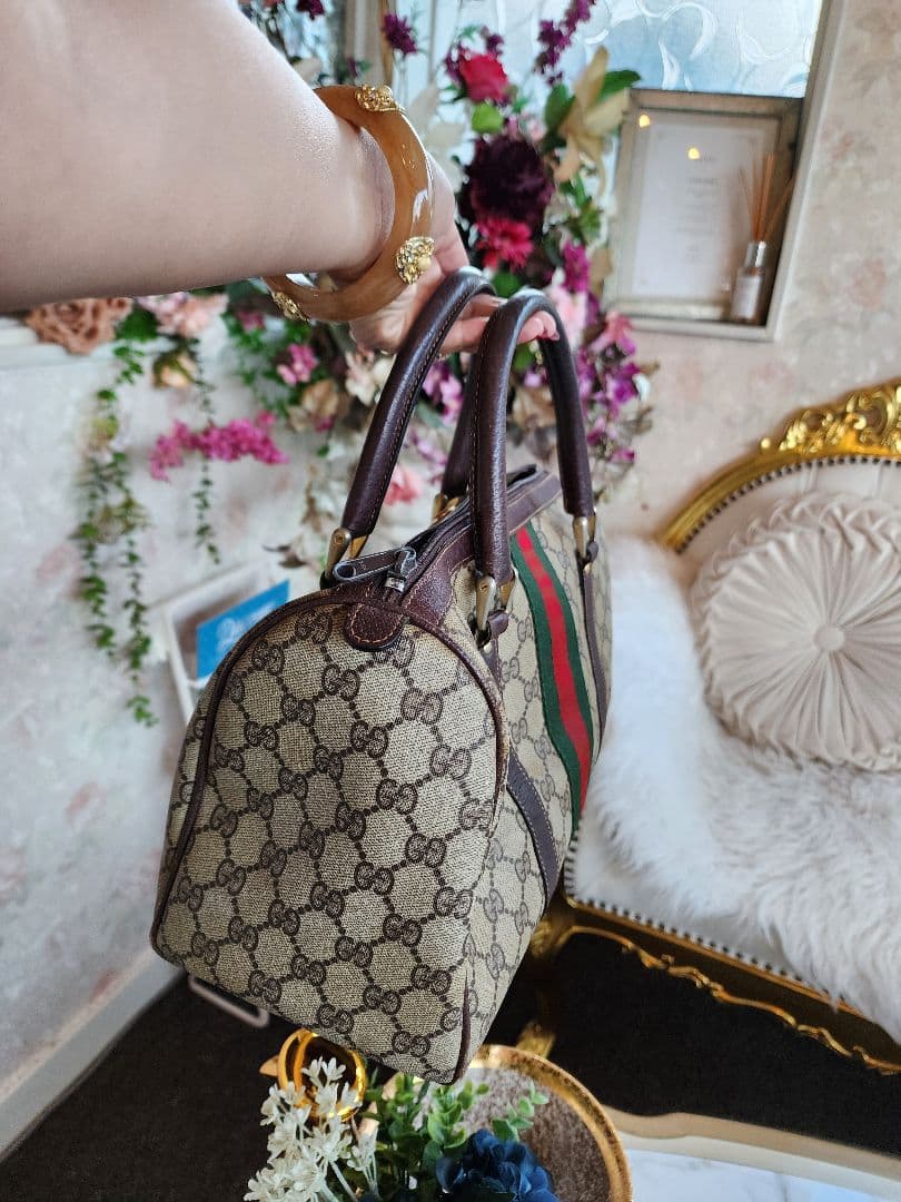 GUCCI グッチ ヴィンテージ ボストンバッグ