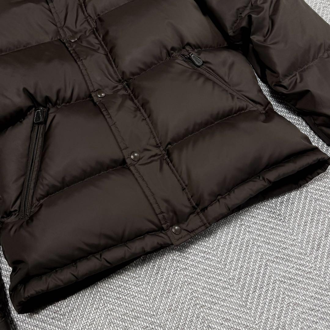 美品 希少 ポロバイラルフローレン 肉厚 ダウンジャケット ブラウン フード M