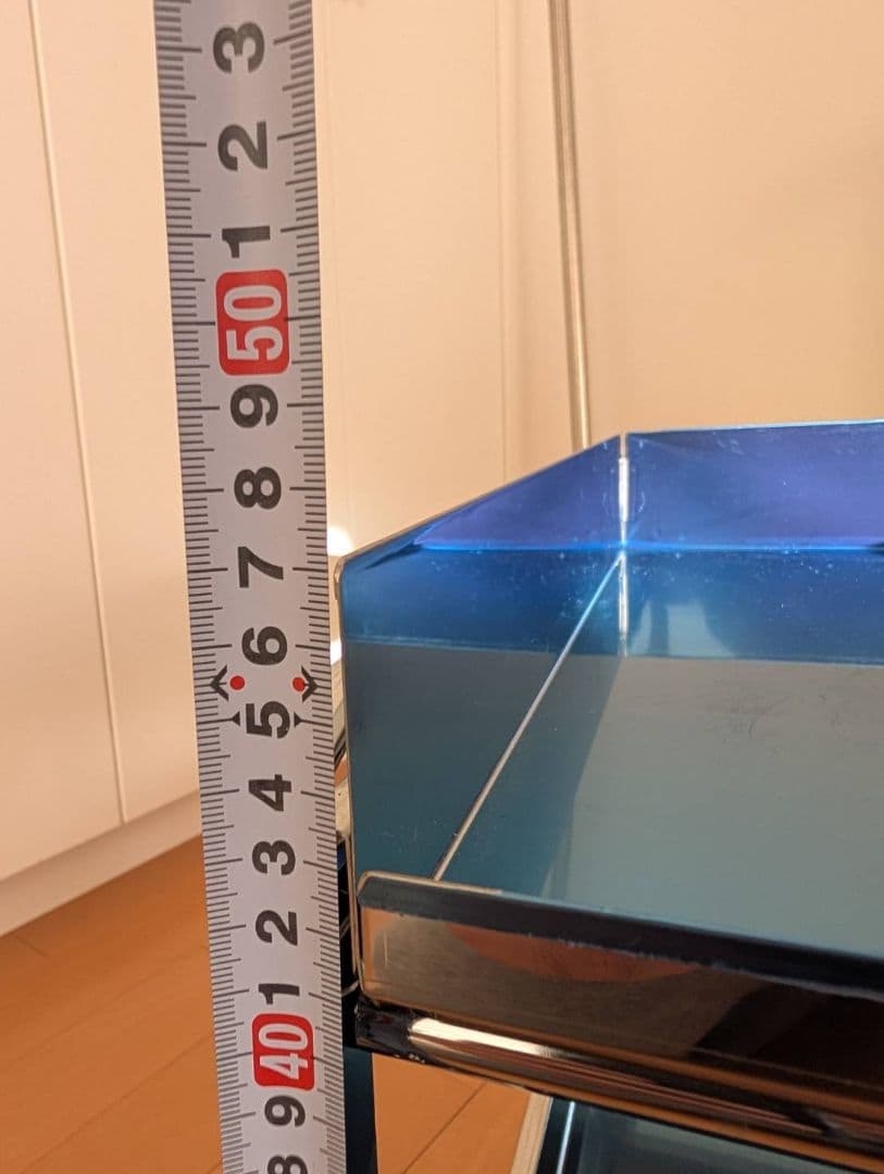 ステンレス製3段　シンク下スライドラック