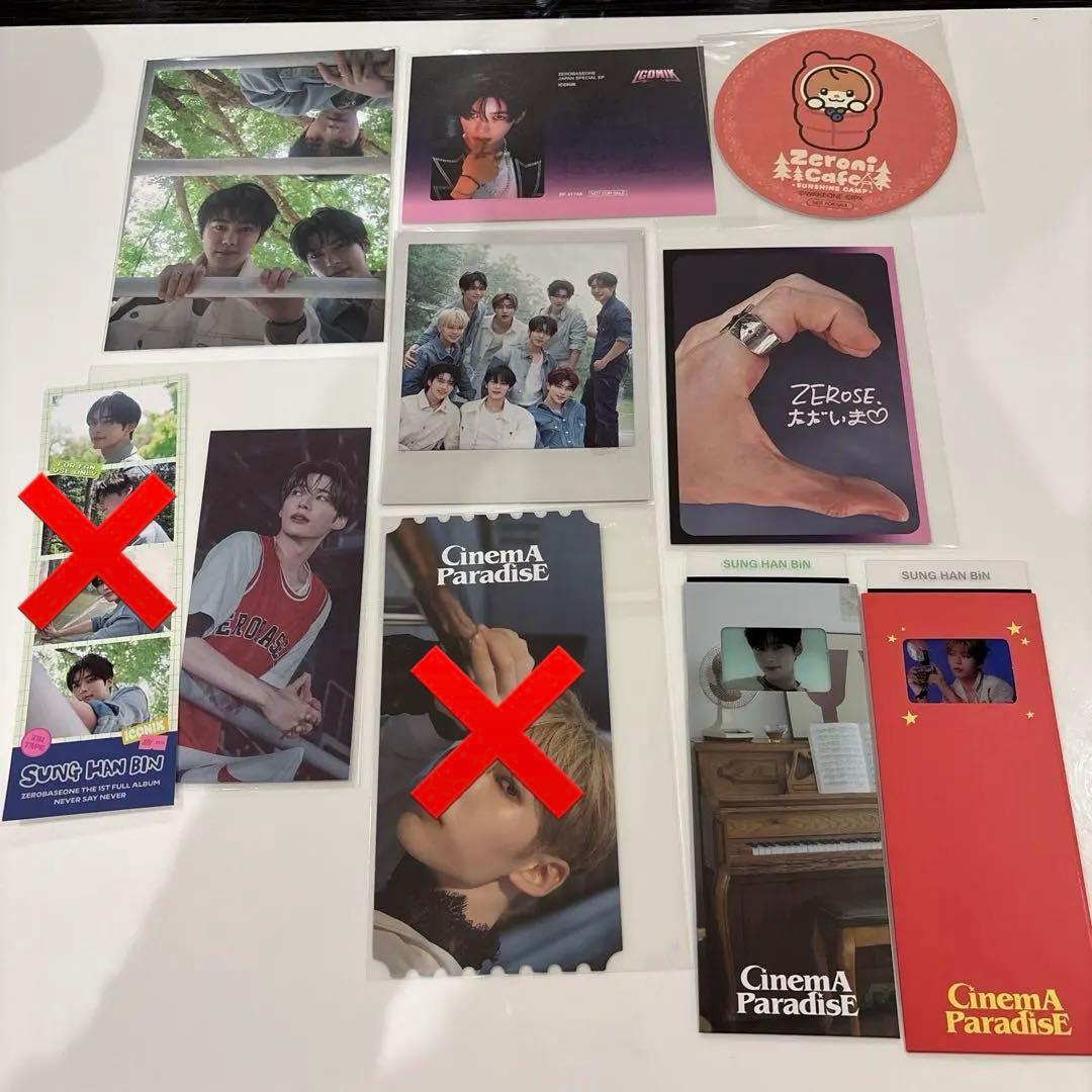 zb1 ハンビン ポストカード 封入 ステッカー 生写真 特典 zeroni