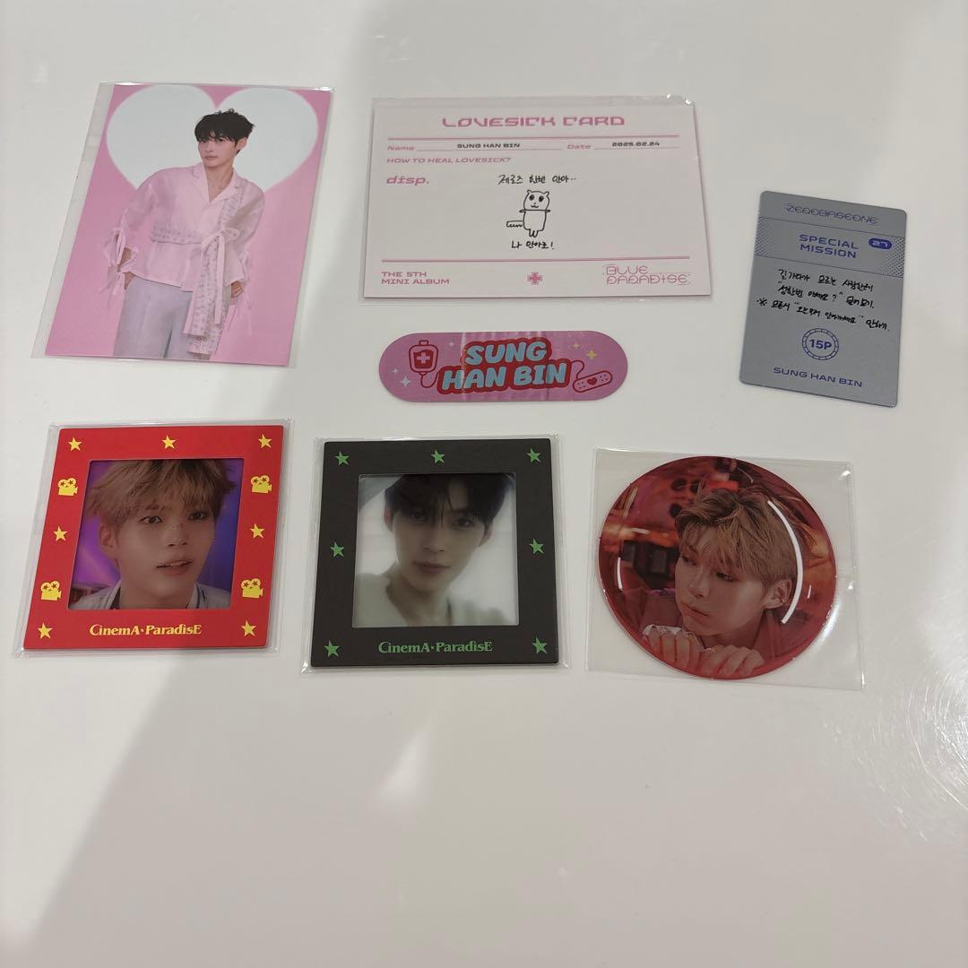 zb1 ハンビン ポストカード 封入 ステッカー 生写真 特典 zeroni