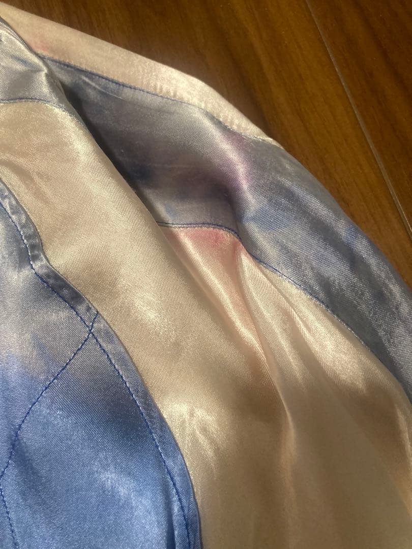 90sヒューストン飛有棲屯タグ　リバーシブルスカジャン　経年変化ダメージ　M