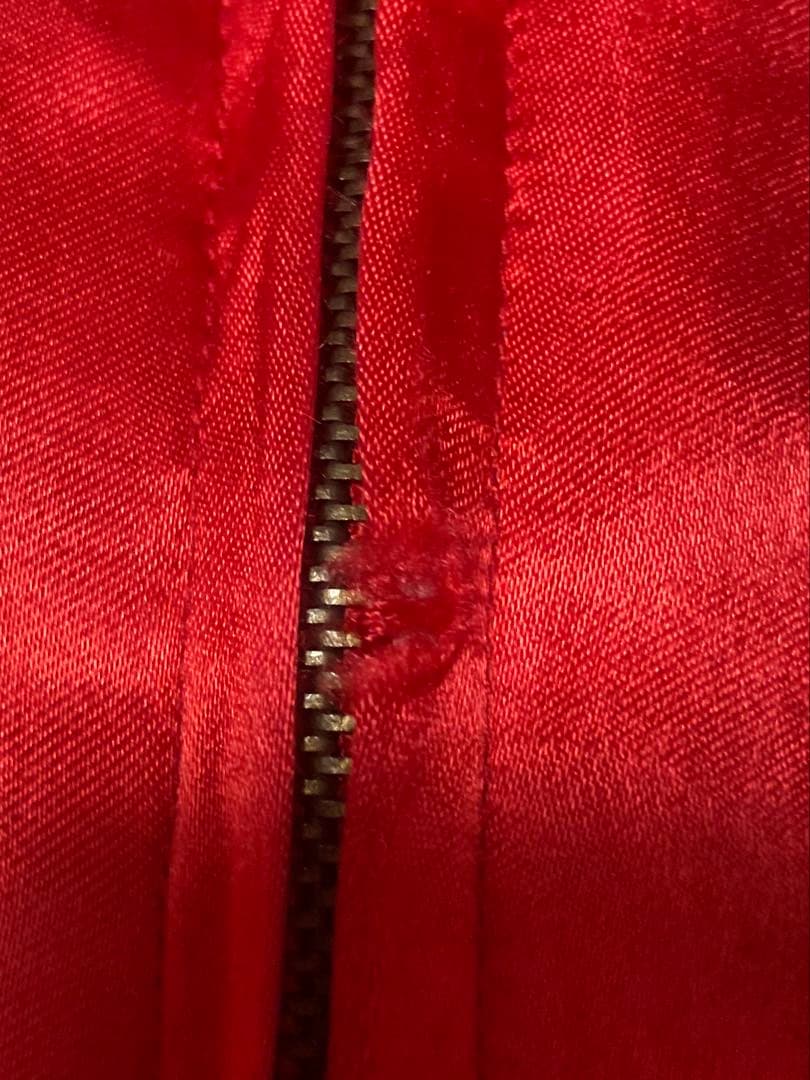 90sヒューストン飛有棲屯タグ　リバーシブルスカジャン　経年変化ダメージ　M