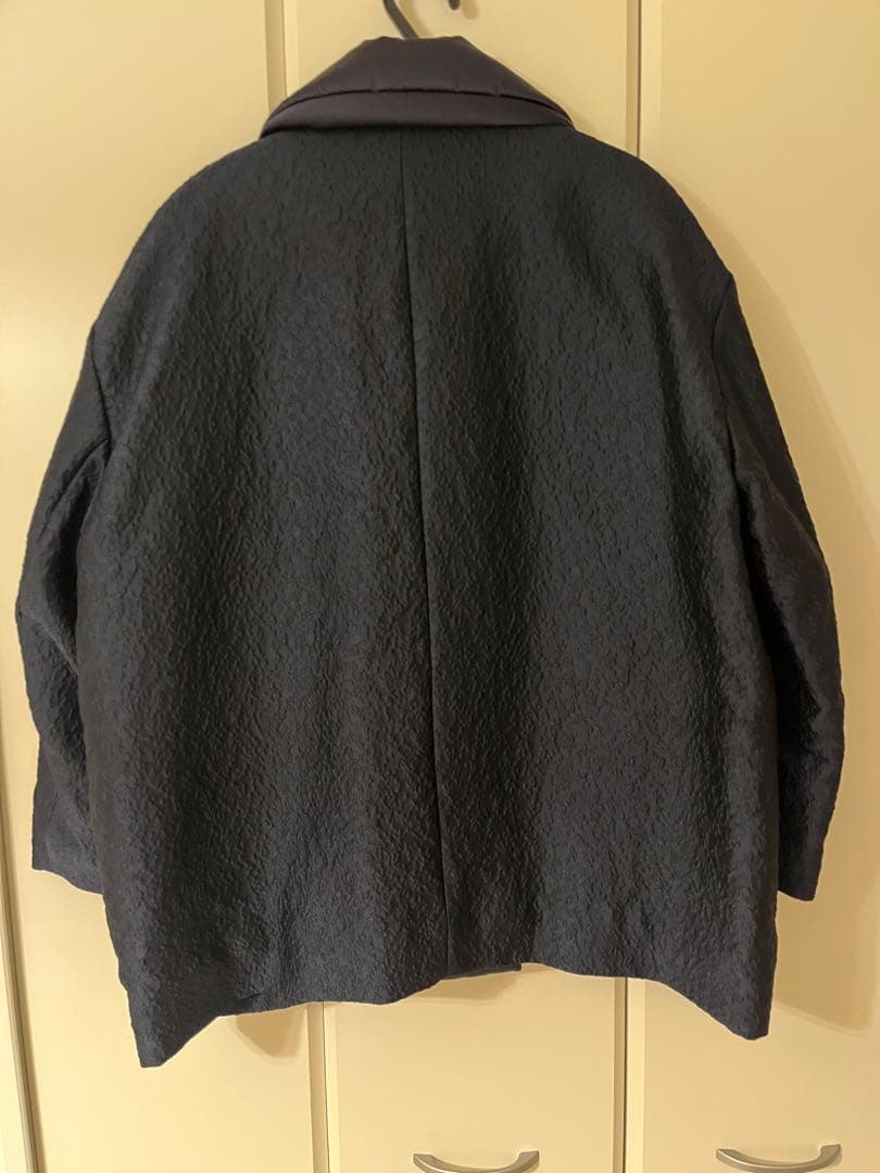 shirocon ミモザジャガードコート　ネイビー　36