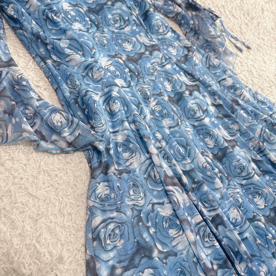 プリマブティック　社交ダンス衣装ドレス薔薇柄