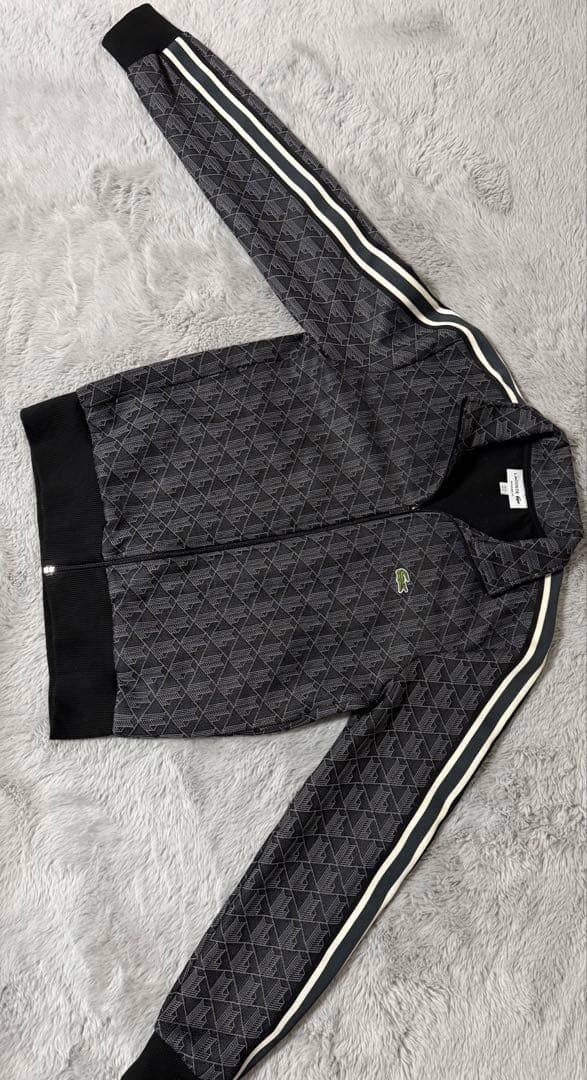 Lacoste モノグラム ジャカード トラックジ ヤケット　(正規品)