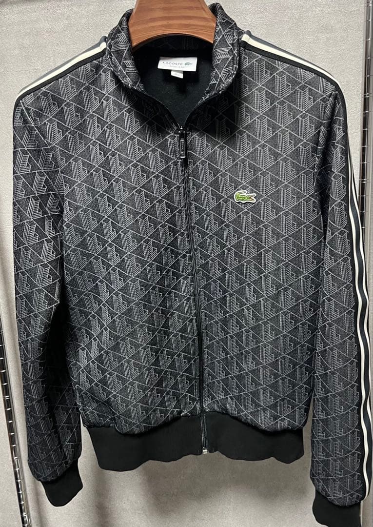 Lacoste モノグラム ジャカード トラックジ ヤケット　(正規品)