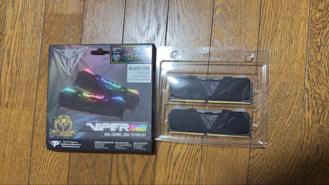 Ryzen7 2700x、マザーボード、メモリセット