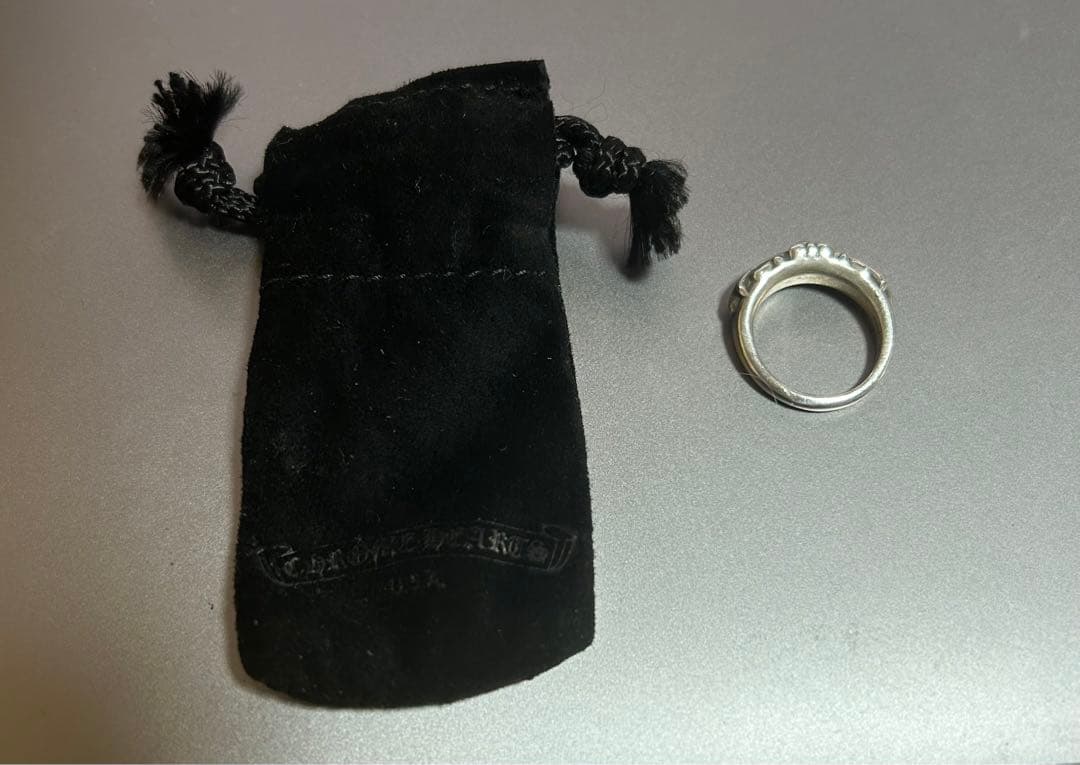 クロムハーツ ベビークラシックフローラルクロスリング　12号　US6