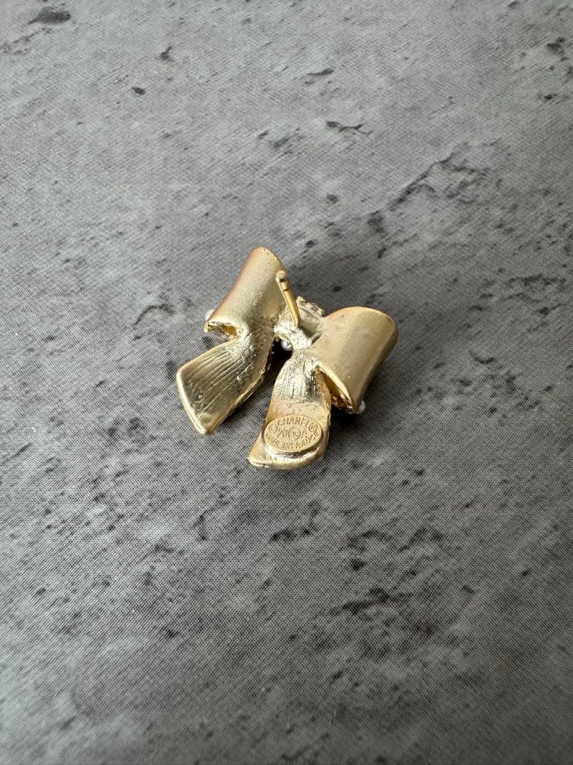 最終お値下げ CHANEL シャネル リボン ピアス （片耳のみ）