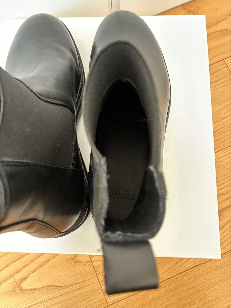 PELLICO SUNNY撥水ボリュームサイドゴアブーツ黒37レインブーツ晴雨