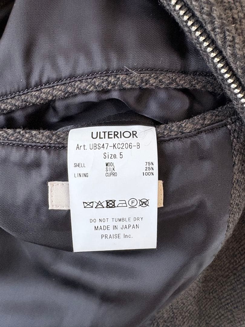ジャケット・アウター ULTERIOR wool silk kersey jacket size5