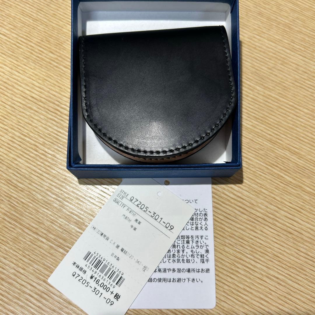 ￥17,600◆新品未使用ケース入★三陽山長　コードバン 小銭入れ★馬革★日本製