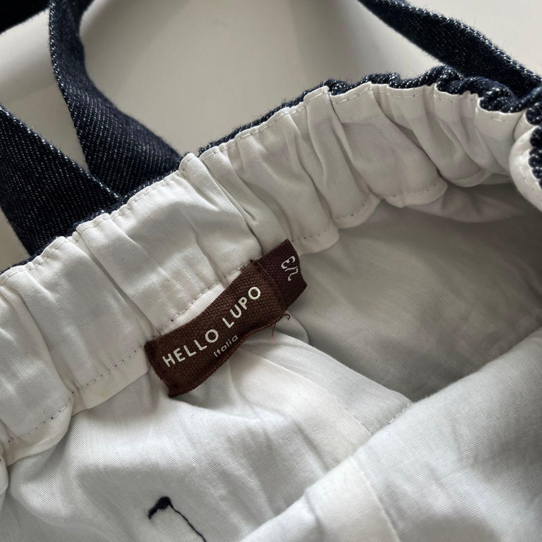 【Hello Lupo】Denim Blueサロペット2-3y